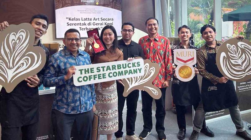 Starbucks Pecahkan Rekor MURI Lewat Kelas Latte Art Serentak